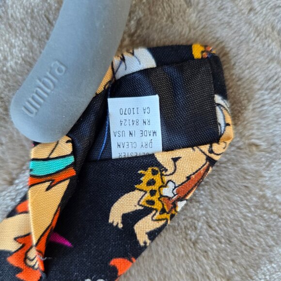 Flinstone theme tie. Have a yaba-doo time. Great conversation piece - Picture 2 of 7